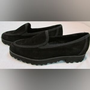 Ron White Simone Cozy Cashmere Womens Black Suede Loafers